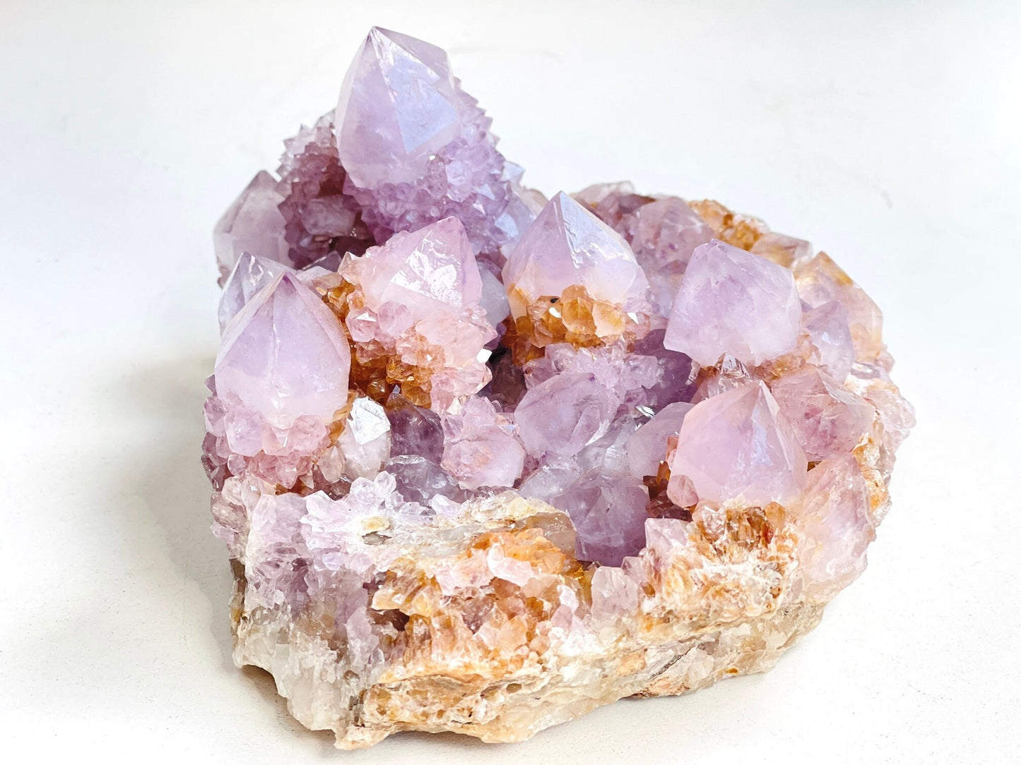 Spirit Quartz Cluster, 988g Lilac Spirit Quartz Point Cluster lilac fairy quartz, amazing Amethyst spirit quartz , amethyst spirit quartz,