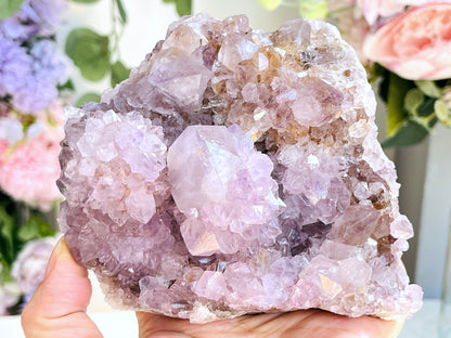 Spirit Quartz Cluster, 988g Lilac Spirit Quartz Point Cluster lilac fairy quartz, amazing Amethyst spirit quartz , amethyst spirit quartz,