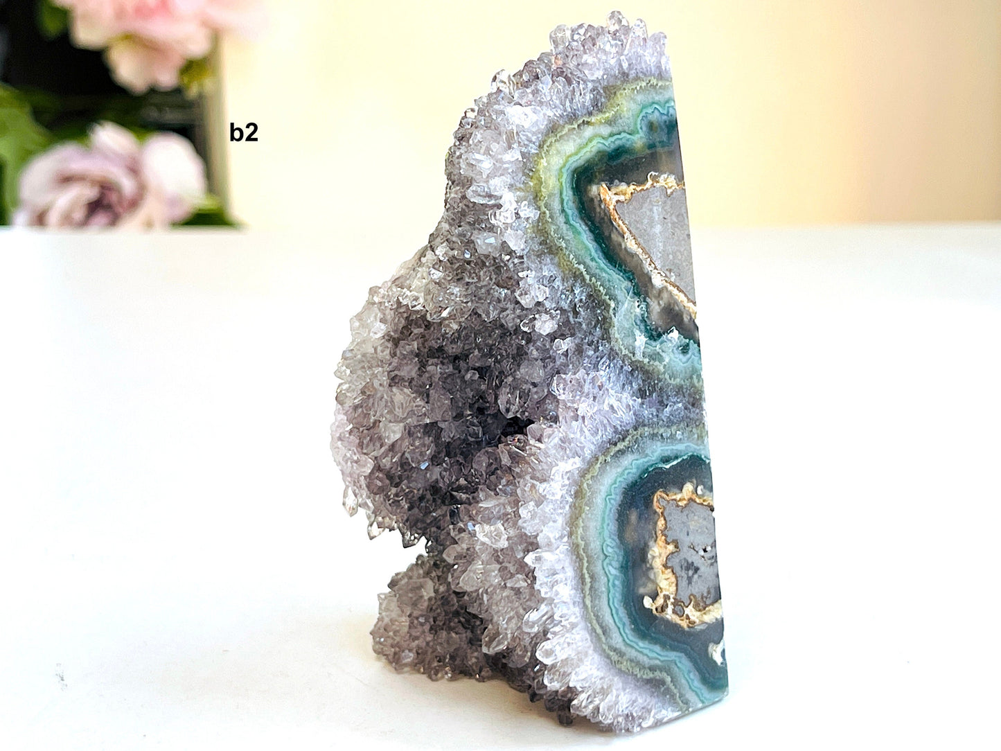 Super Extra Quality Agate Druzy Tower Point,