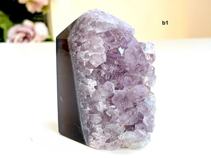 Super Extra Quality Agate Druzy Tower Point,