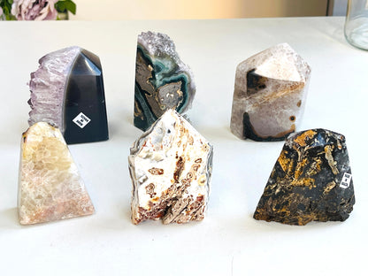 Super Extra Quality Agate Druzy Tower Point,