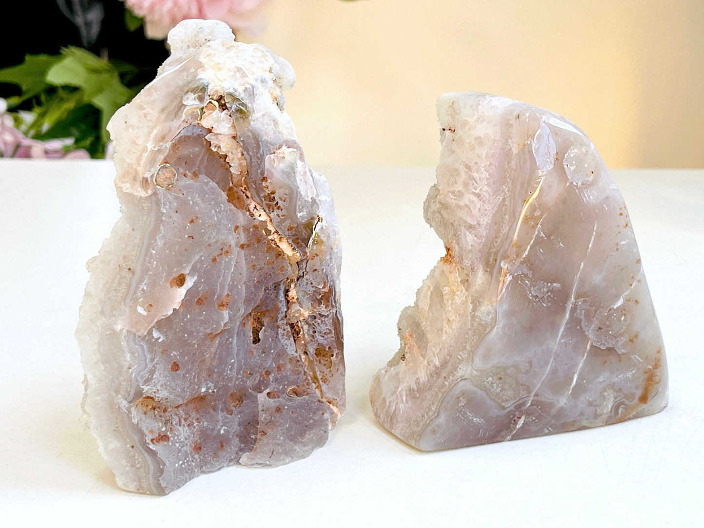 Agate Jasper Tower, Super Extra Quality Druzy Agate with Jasper Tower Point, Natural Jasper Tower, Healing Crystal, Balancing Crystal