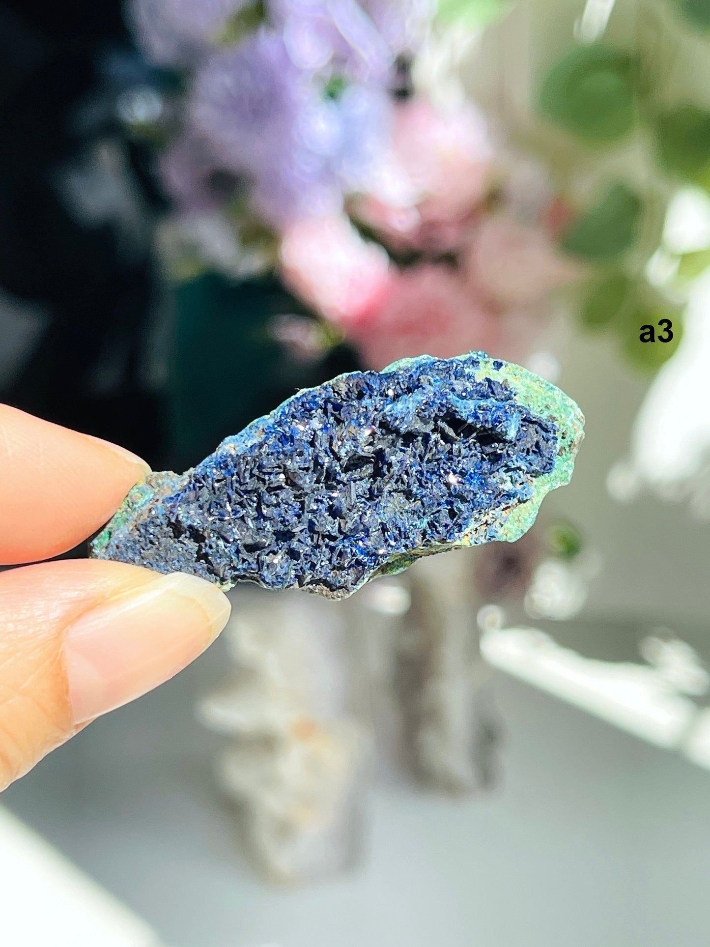 Azurite Specimen, High Grade Blue Azurite Specimen, Azurite with Malachite, Azurite Crystals on Matrix, Large Raw Azurite