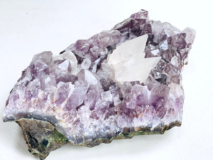 Exquisite Amethyst with Calcite Mineral Specimen