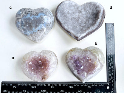 Druzy Agate Heart