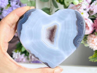 Druzy Agate Heart