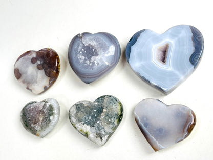 Druzy Agate Heart