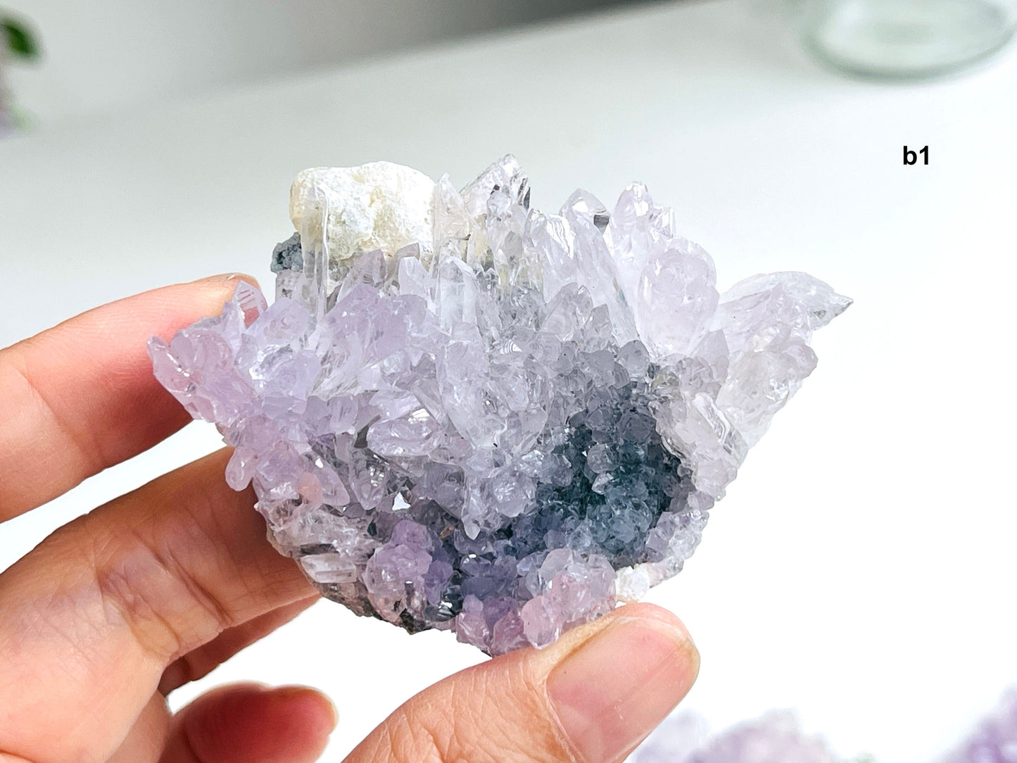 Unique Amethyst Flower, Translucent Amethyst Flower, Rare Amethyst Flower Cluster - Mineral Specimen - Rare Amethyst Flower Specimen -6