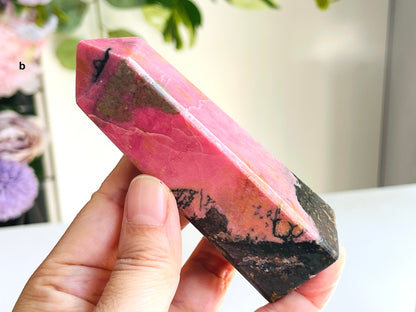 Rhodonite Tower, Premium Quality Rhodonite Tower, Rhodonite Crystal, Rhodonite Stone Obelisk, Healing Crystal