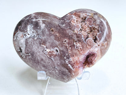 Pink Amethyst Heart, 436g Super Extra Quality Pink Amethyst Druzy Heart,  Crystal Heart, Crystal Heart, Crystal Gift, Healing Crystal