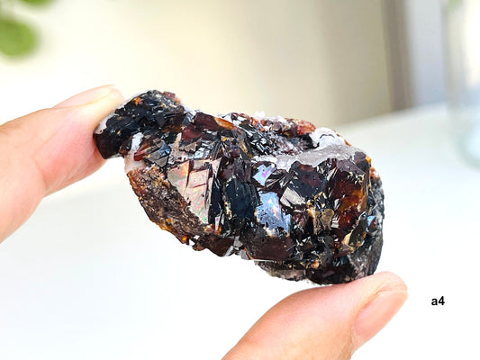 Amazing Red Sphalerite with Druzy Quartz