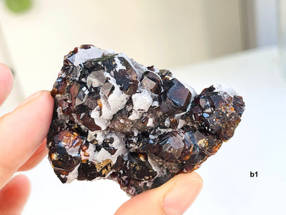 Amazing Red Sphalerite with Druzy Quartz