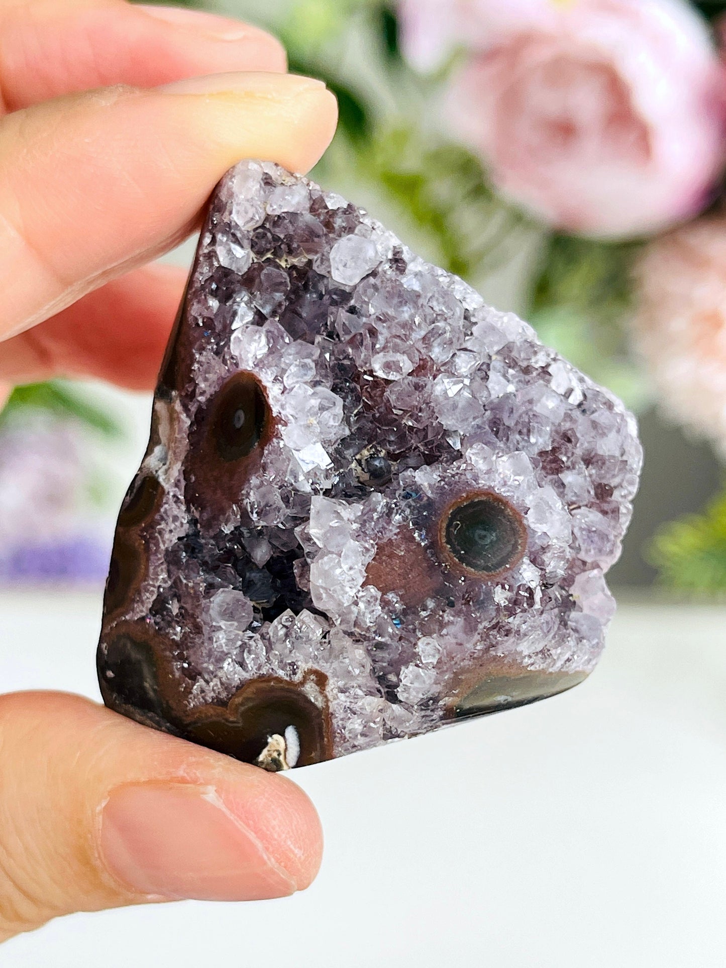 Uruguay Amethyst Stalactite Eye Cluster