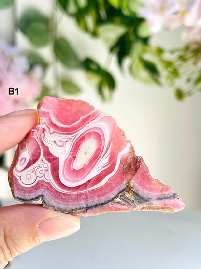 Unique Rhodochrosite Slabs, Rhodochrosite Mineral Specimen, Natural Rhodochrosite, Argentina Pink Rhodochrosite