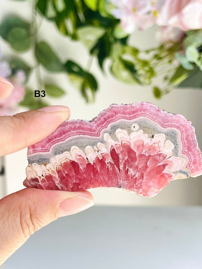 Unique Rhodochrosite Slabs, Rhodochrosite Mineral Specimen, Natural Rhodochrosite, Argentina Pink Rhodochrosite