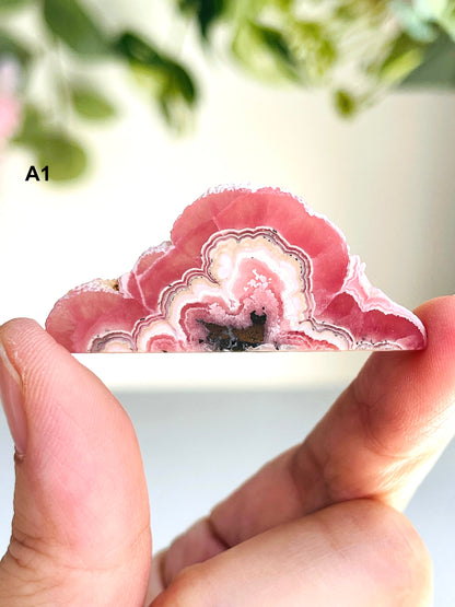 Unique Rhodochrosite Slabs, Rhodochrosite Mineral Specimen, Natural Rhodochrosite, Argentina Pink Rhodochrosite