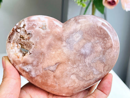 Pink Amethyst Heart, Super Extra Quality Pink Amethyst Druzy Heart,  Crystal Heart, Crystal Heart, Crystal Gift, Healing Crystal