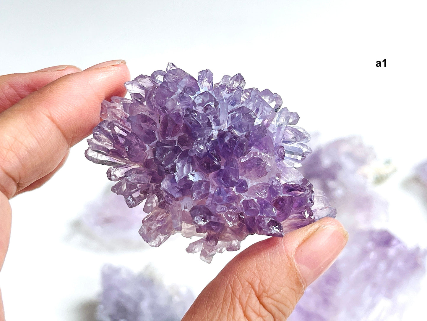 Unique Amethyst Flower, Translucent Amethyst Flower, Rare Amethyst Flower Cluster - Mineral Specimen - Rare Amethyst Flower Specimen -6