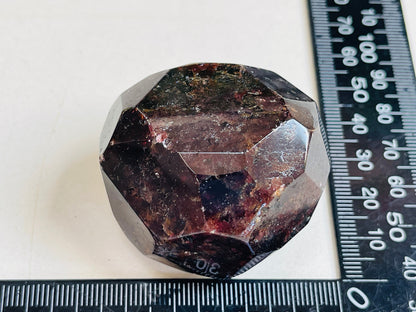 Faceted Garnet Crystal Freeform-4