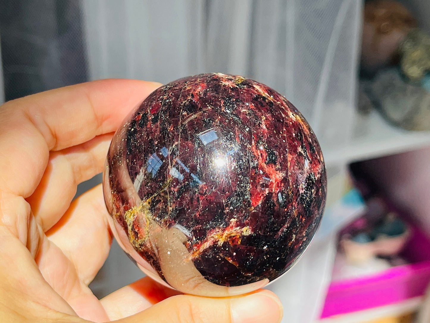 Gemy Garnet Sphere -1