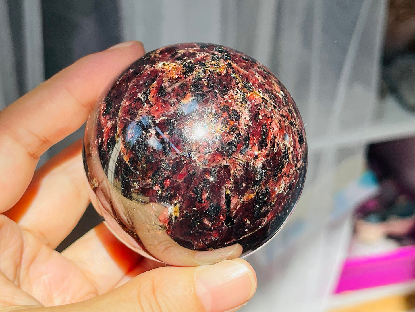 Gemy Garnet Sphere -1