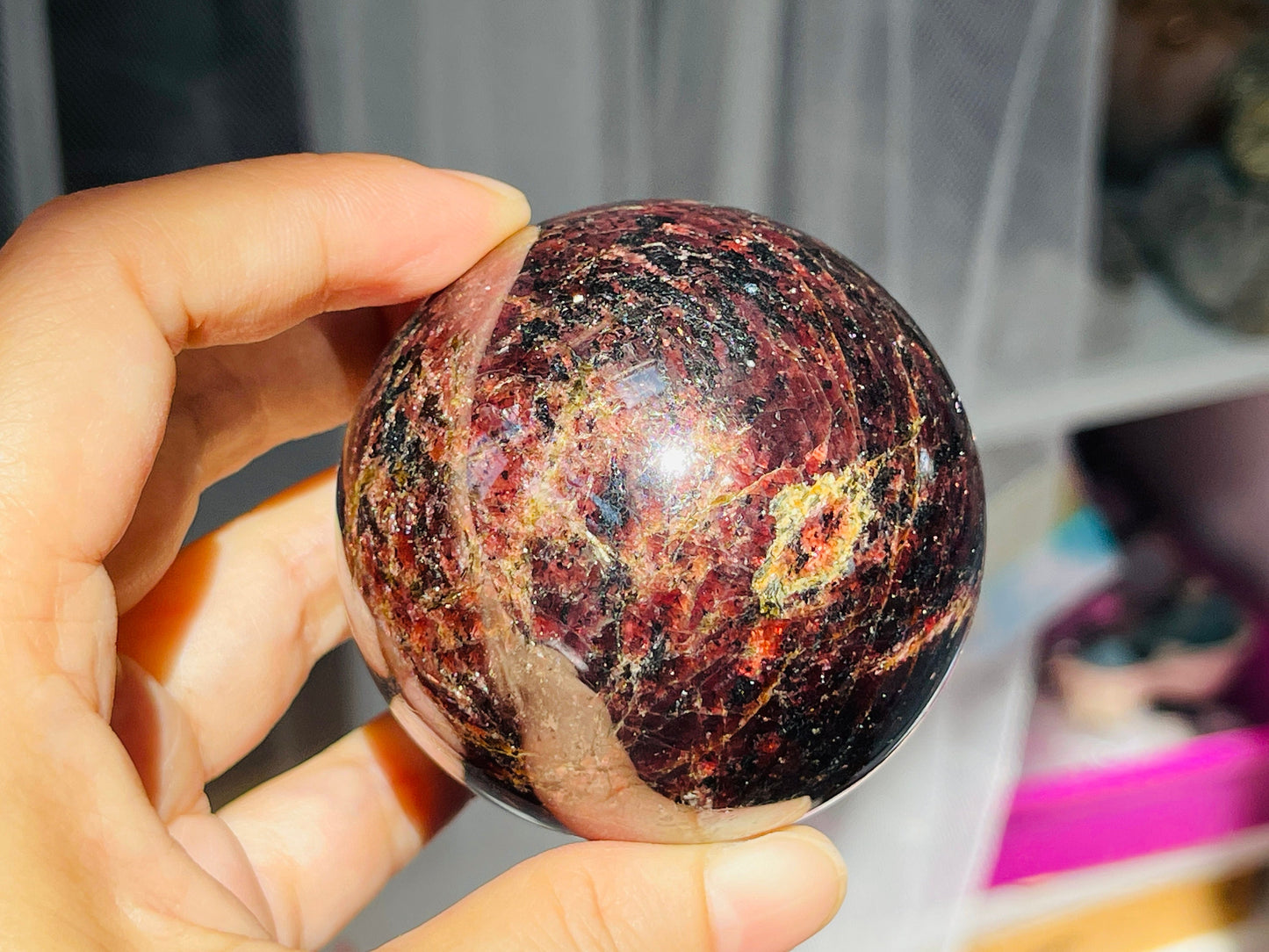 Gemy Garnet Sphere -1