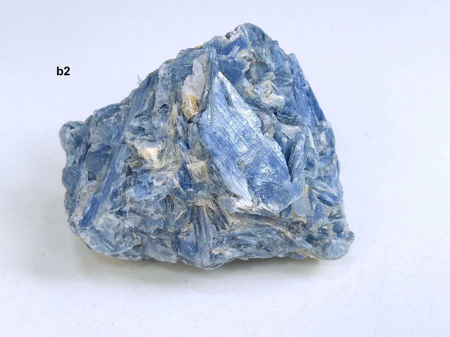 Large  Blue kyanite with Quartz crystal