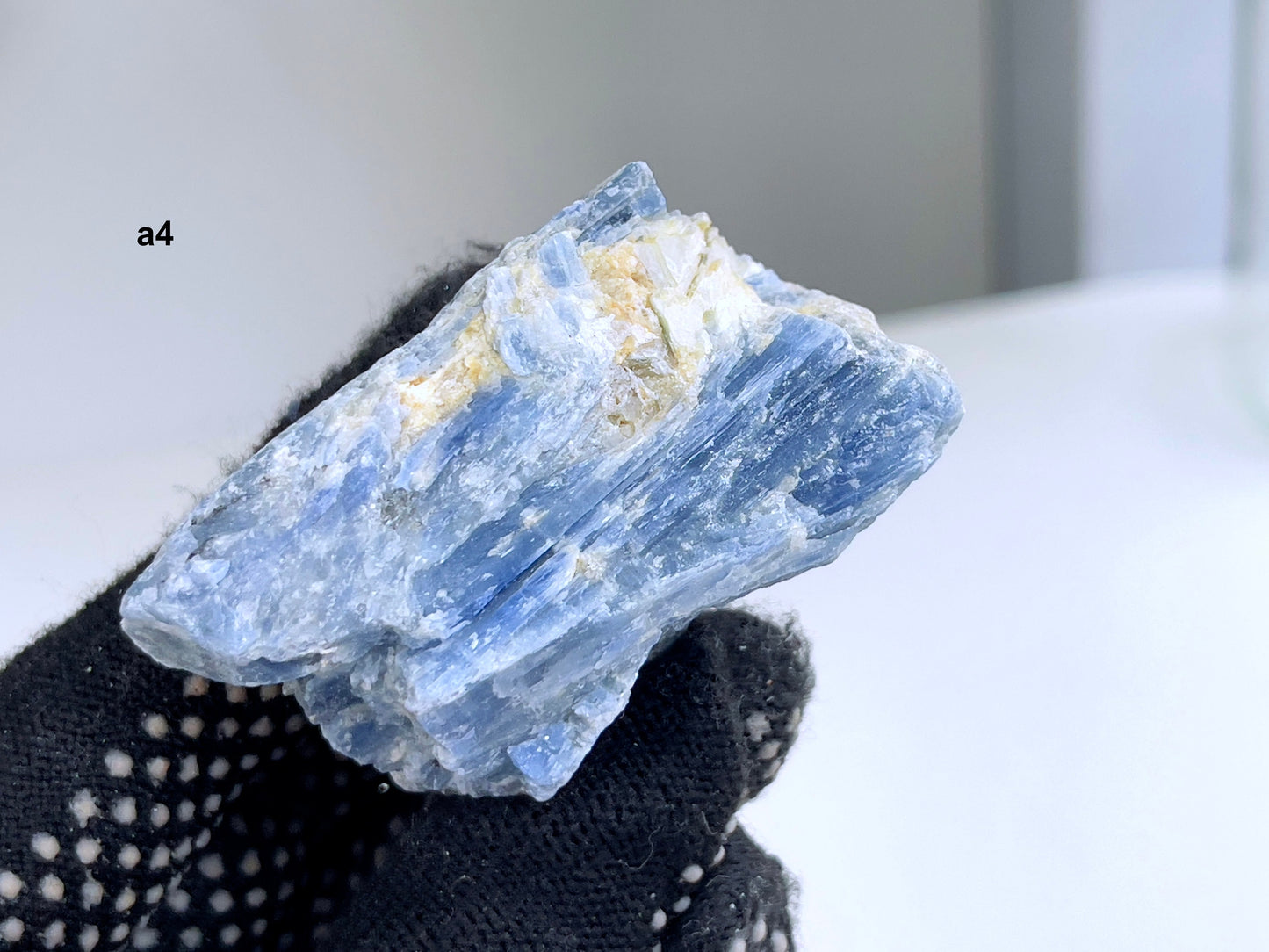 Large  Blue kyanite with Quartz crystal