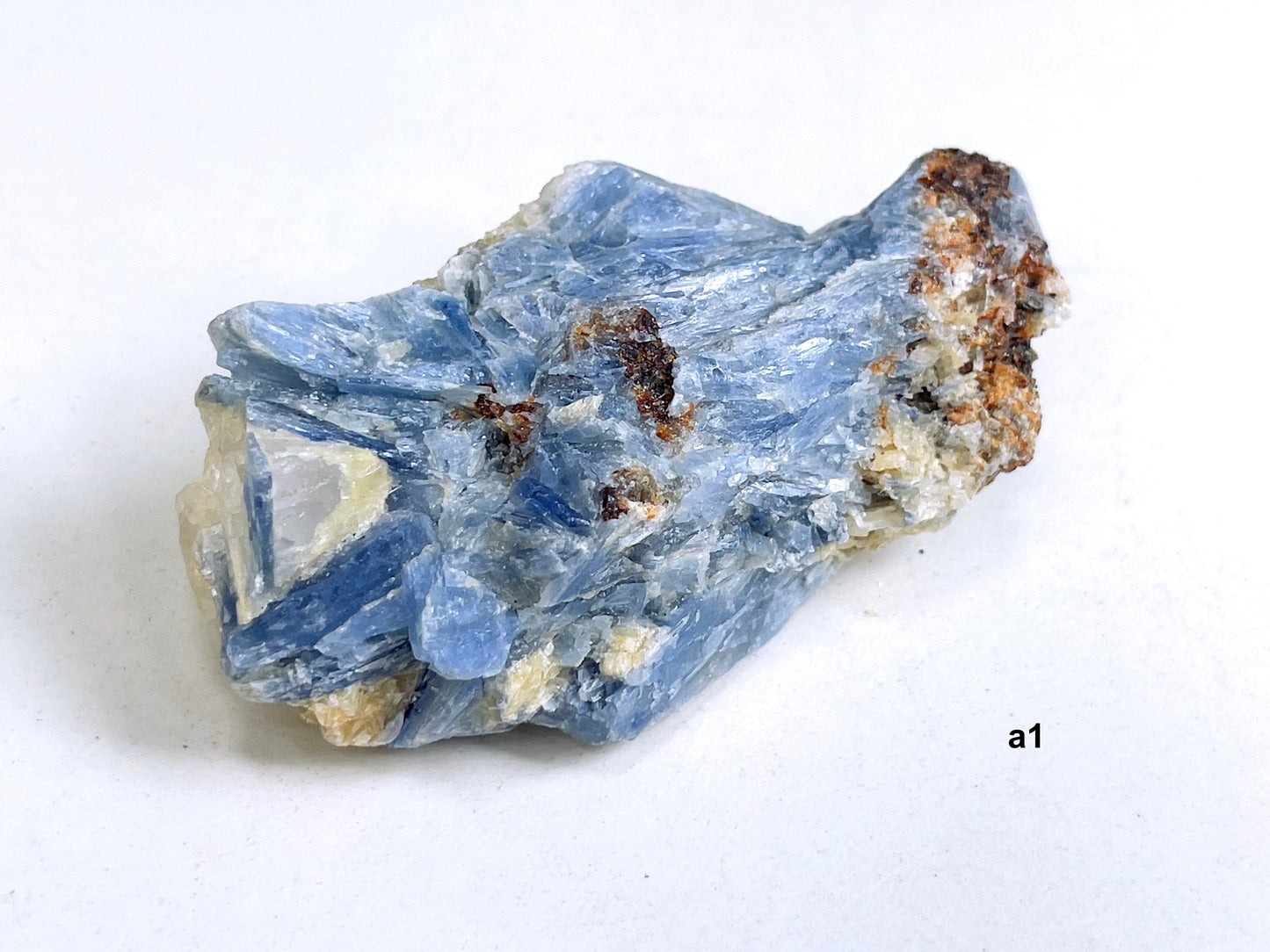 Large  Blue kyanite with Quartz crystal