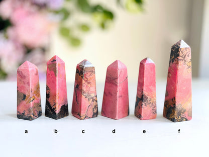 Rhodonite Tower, Premium Quality Rhodonite Tower, Rhodonite Crystal, Rhodonite Stone Obelisk, Healing Crystal