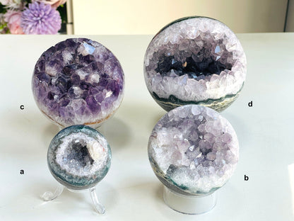 Amethyst Druzy Sphere