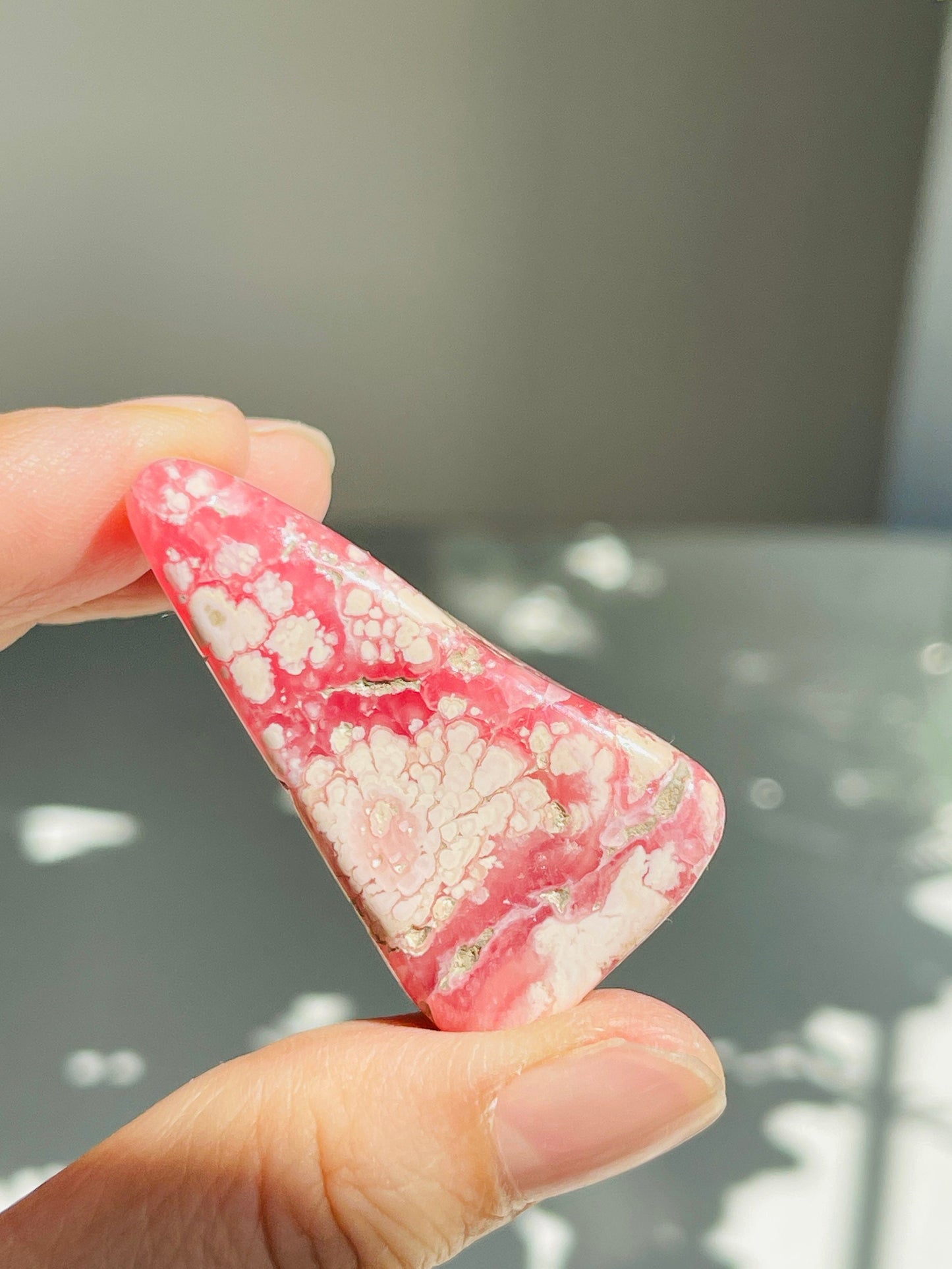 Rhodochrosite Gemy Freeform collector's piece, Argentina Rhodochrosite Specimen,  rare crystals, crystal gift