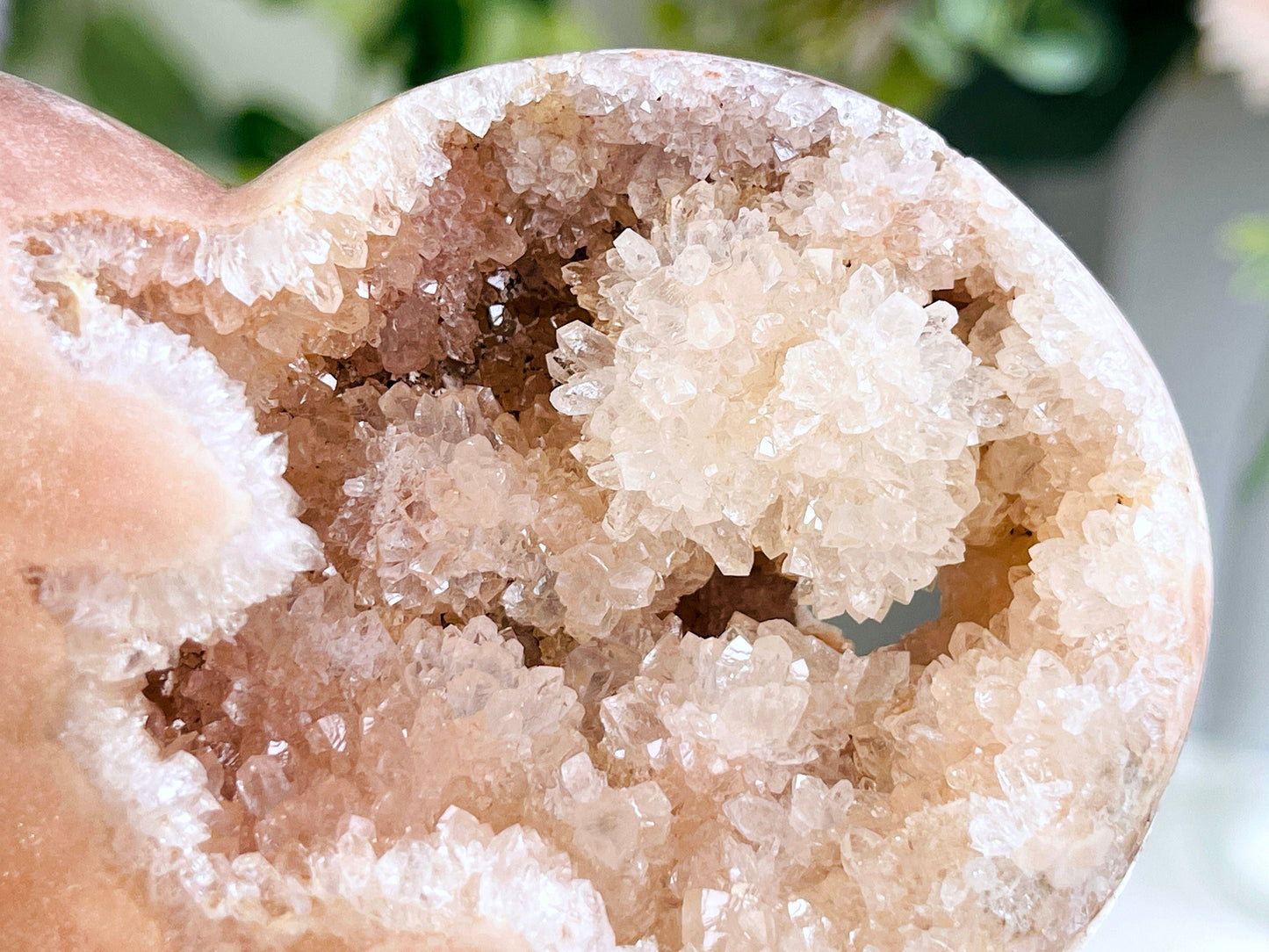 Pink Amethyst Heart, Super Extra Quality Pink Amethyst Druzy Heart,  Crystal Heart, Crystal Heart, Crystal Gift, Healing Crystal