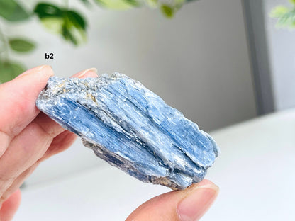 AAA Grade Blue kyanite with calcite crystal