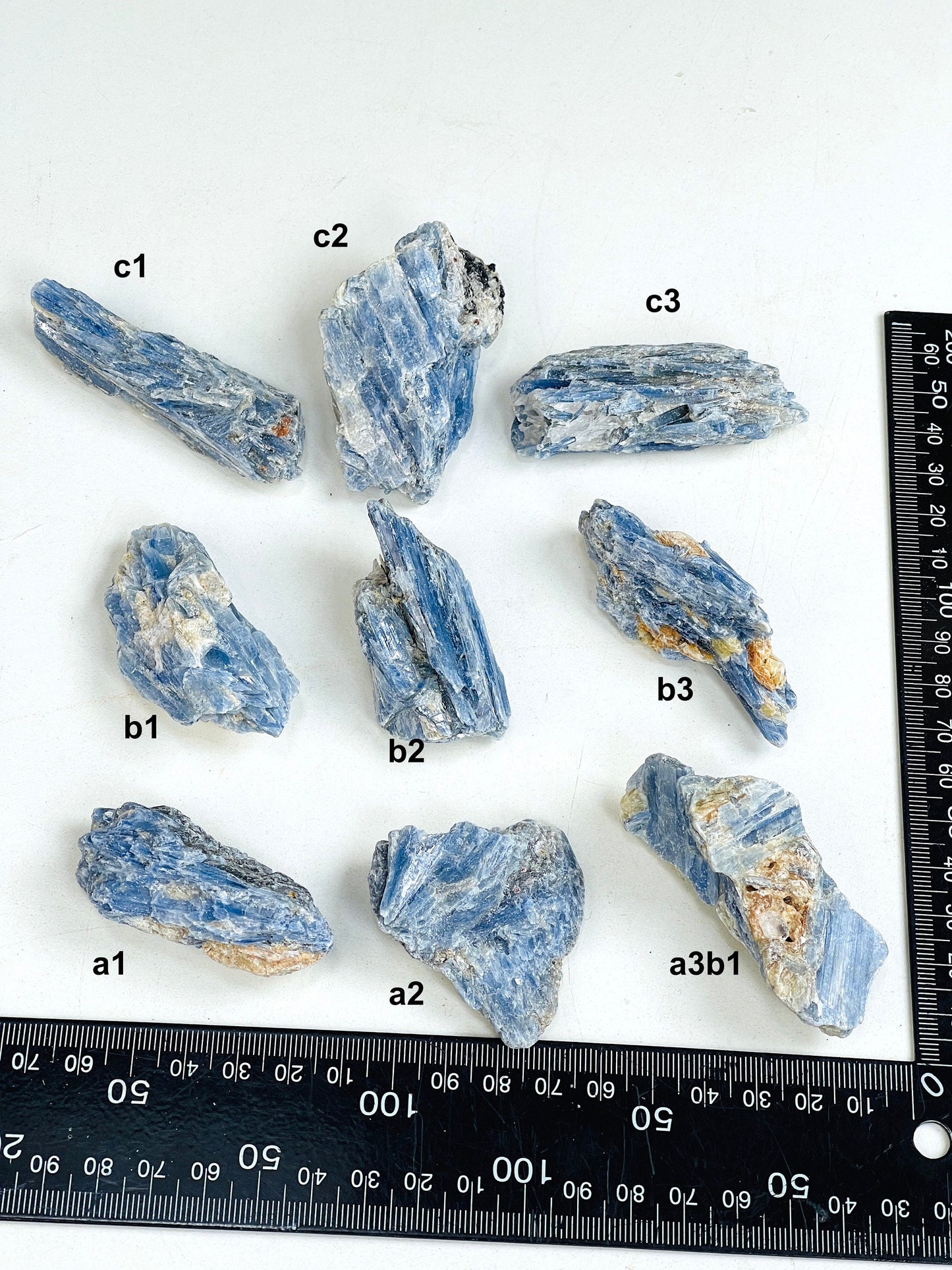 AAA Grade Blue kyanite with calcite crystal