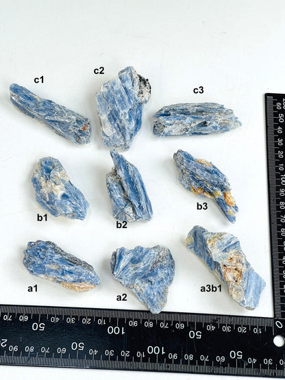 AAA Grade Blue kyanite with calcite crystal