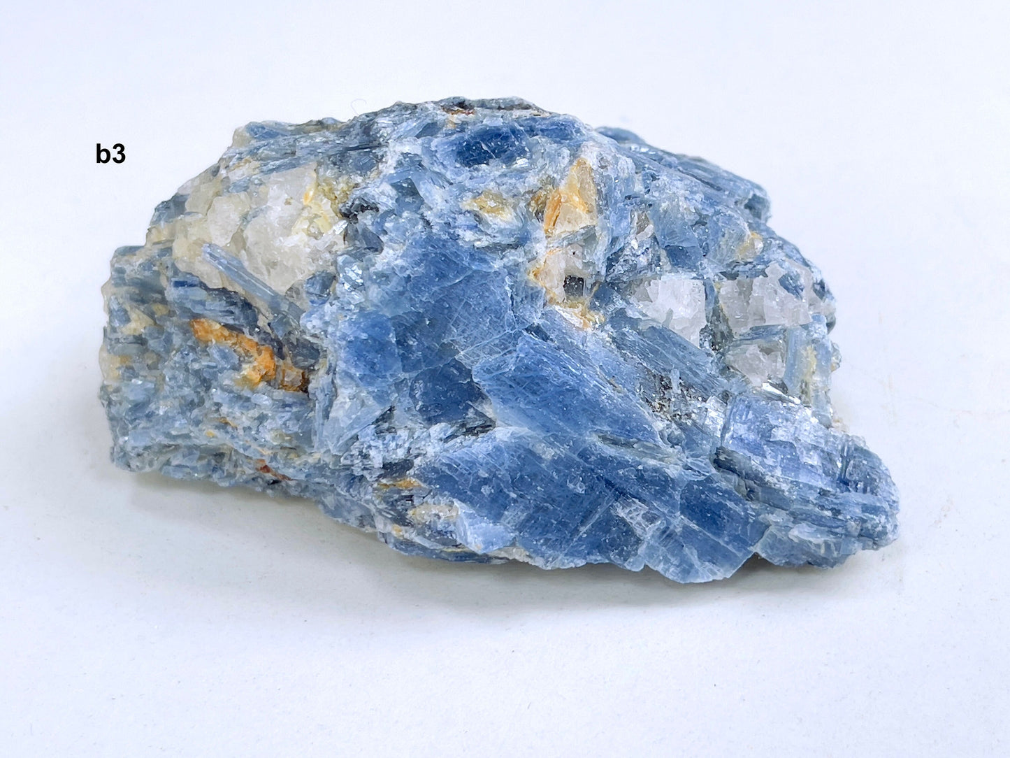 Large  Blue kyanite with Quartz crystal