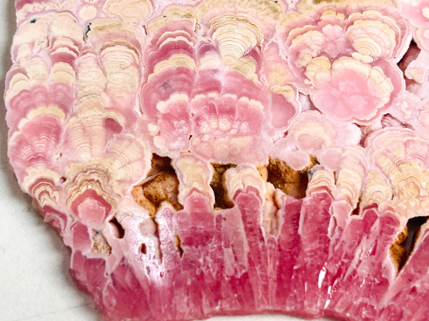 Extraordinary Rhodochrosite slab