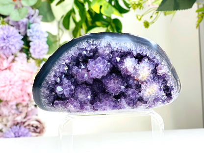 Extraordinary Amethyst Stalactite Flower Mineral Specimen, Special Amethyst Flower Formation , Amethyst Specimen, Crystal Gift, Unique Gift