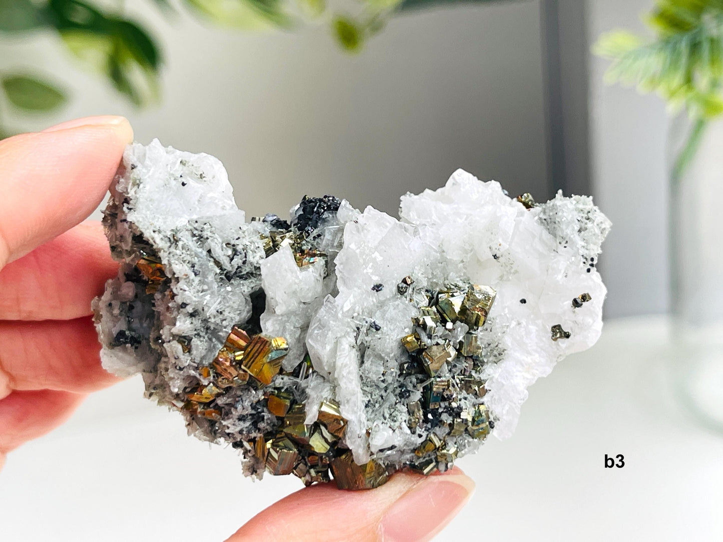 Special Pyrite on Mangano Calcite Clusters, Raw Pyrite Crystal, 24-43mm Mangano Calcite with Pyrite Specimen, Mineral Specimen,