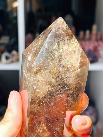 Super Extra Quality Natural Smoky Quartz Point, Brazilian Smoky Quartz Tower,  Crystal for Grounding, Crystal Gift, Home Decor