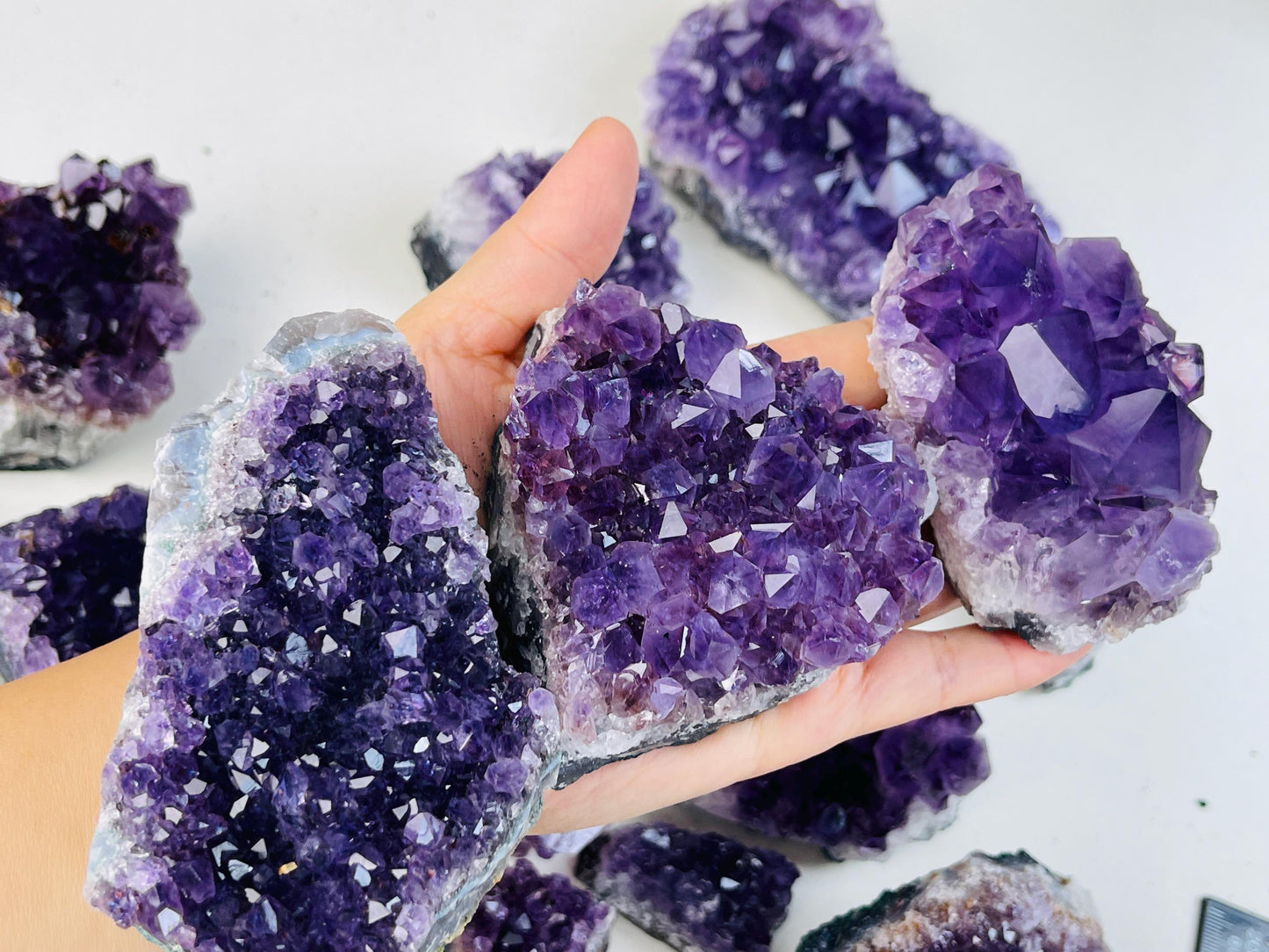 Amethyst Cluster, AAA Quality Raw Amethyst Druzy Cluster , One Piece Amethyst Geode Cluster, Crystal for Anxiety, Crystal Gift