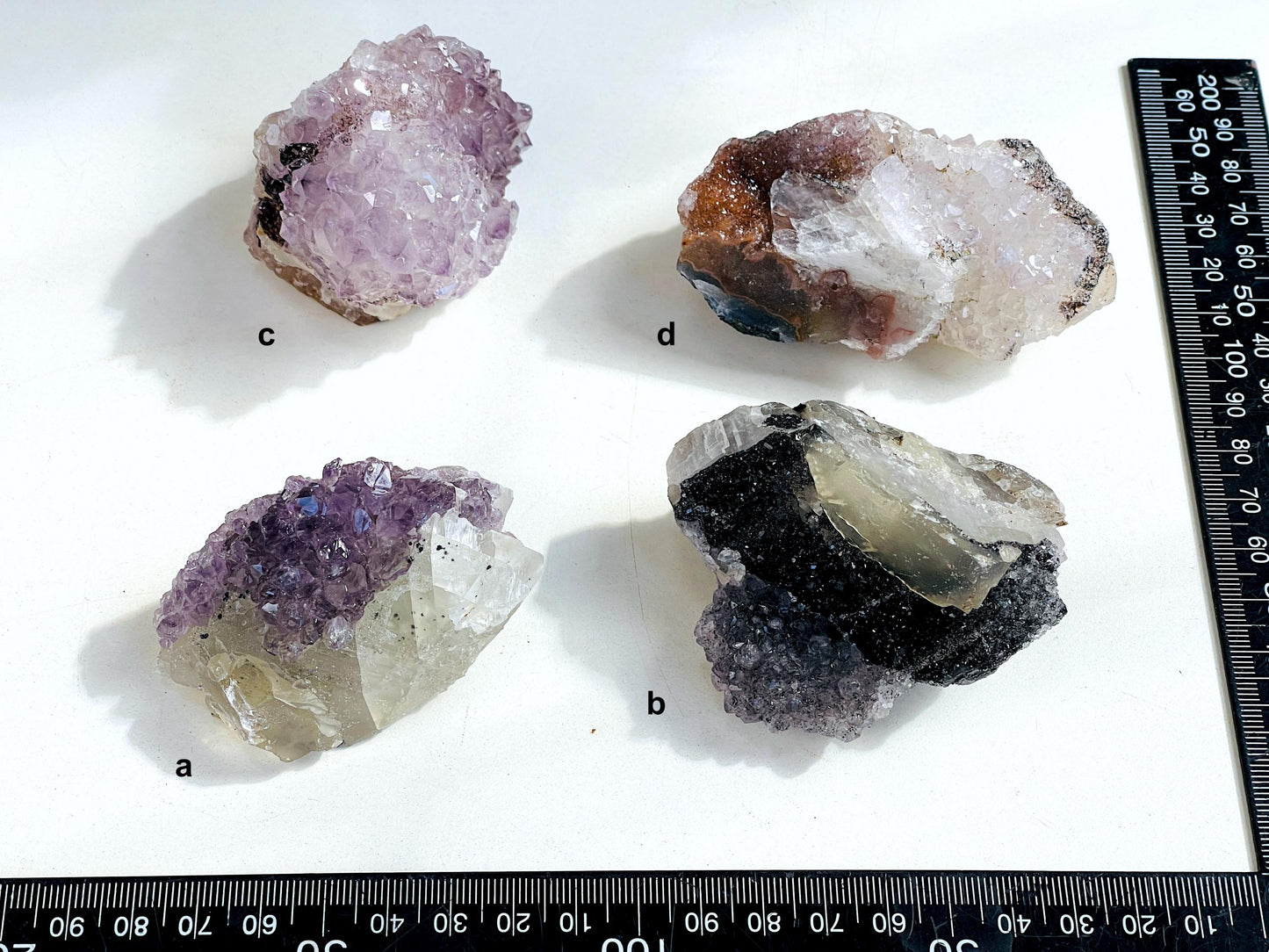 Amethyst with Calcite,  Translucent Amethyst Cluster with Calcite Crystal, Amethyst with Calcite Mineral Specimen, crystal gift