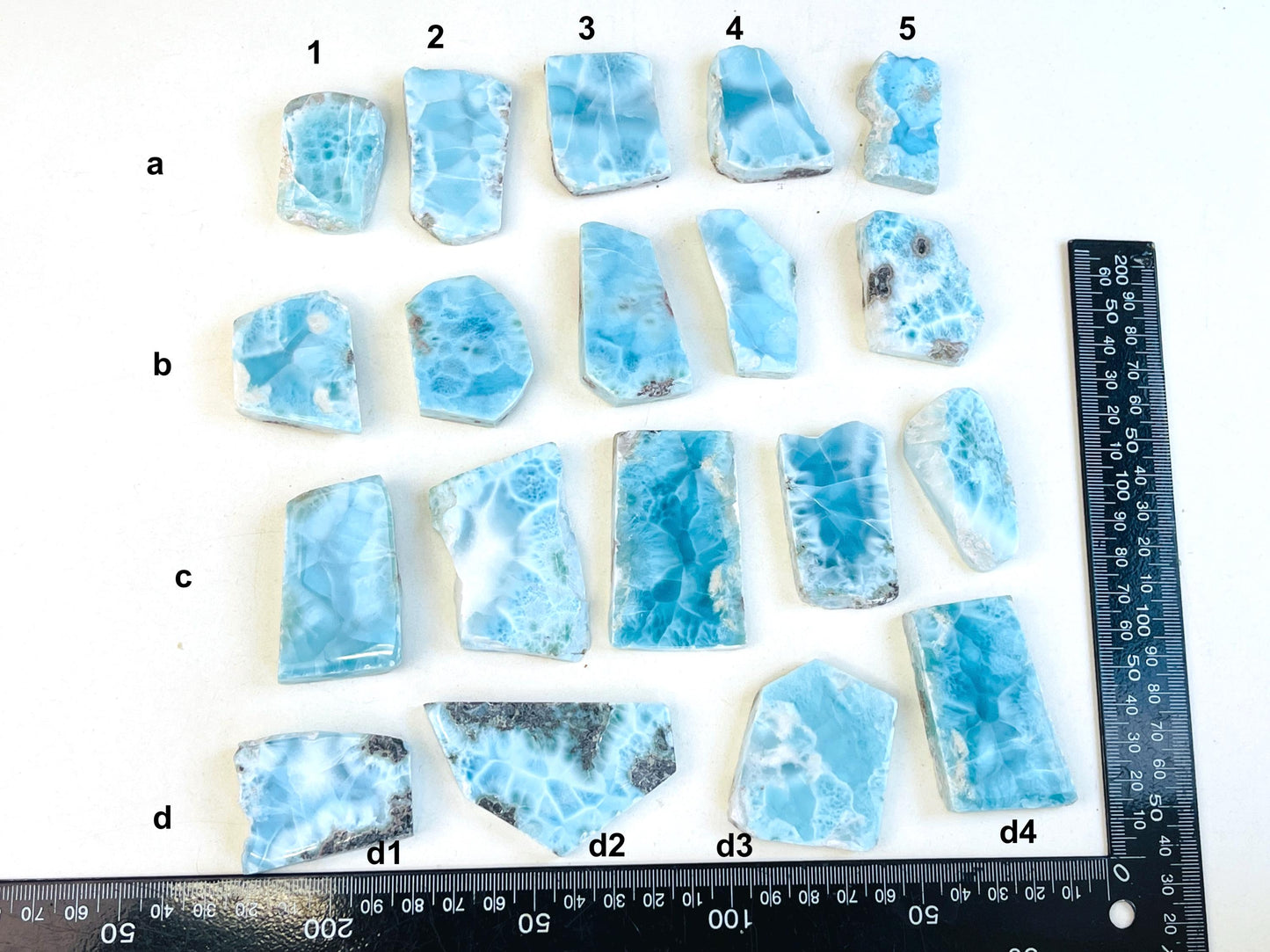 Larimar Freeform, High-Quality Polished Larimar Slab,   Larimar Jewellery DIY, Crystal GiftLarimar Jewellery DIY, Crystal Gift