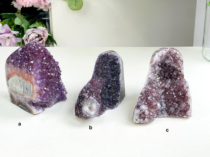 Large Uruguay Rainbow Amethyst Cutbase