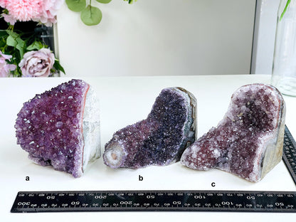 Large Uruguay Rainbow Amethyst Cutbase