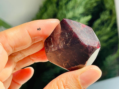 Faceted Garnet Crystal Freeform, Gemy Garnet Freeform, High Quality Garnet Freeform Crystal, Crystal Gift