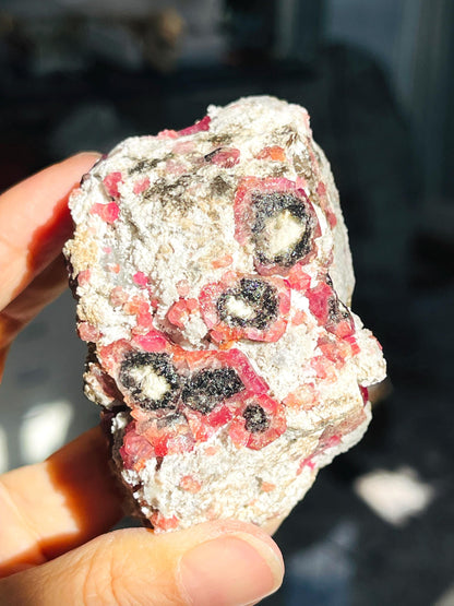 New Find !! High Grade Rare Raspberry Pink Garnet Mineral Specimen ~ Coahuila, Mexico -3