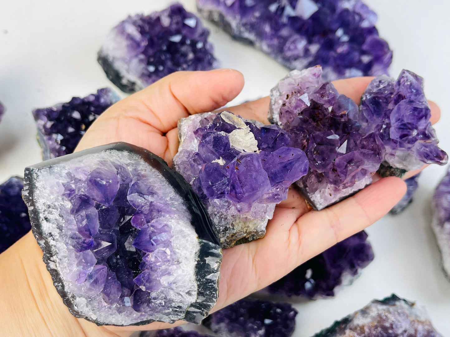 Amethyst Cluster, AAA Quality Raw Amethyst Druzy Cluster , One Piece Amethyst Geode Cluster, Crystal for Anxiety, Crystal Gift