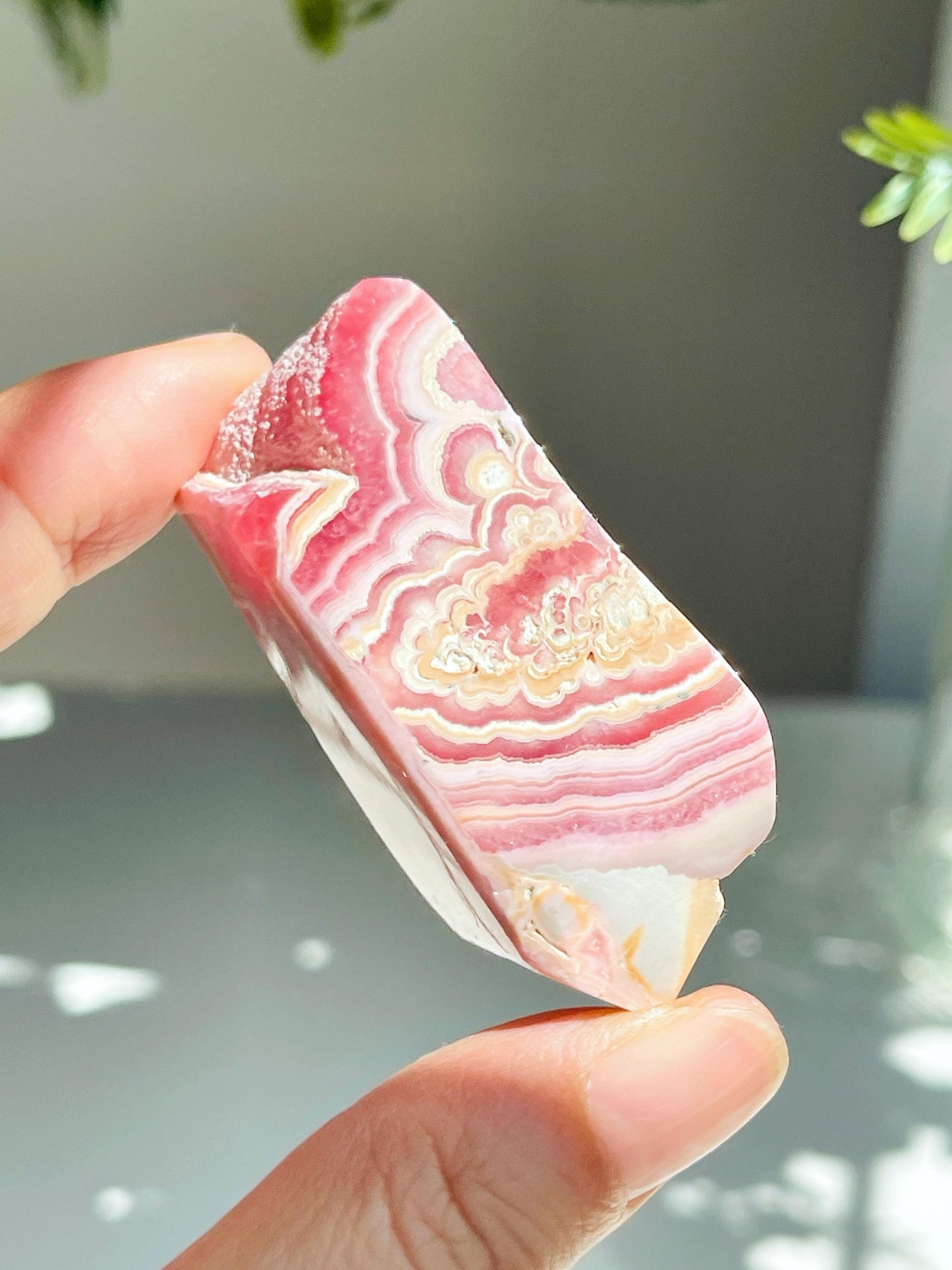 Rhodochrosite Gemy Freeform collector's piece, Argentina Rhodochrosite Specimen,  rare crystals, crystal gift